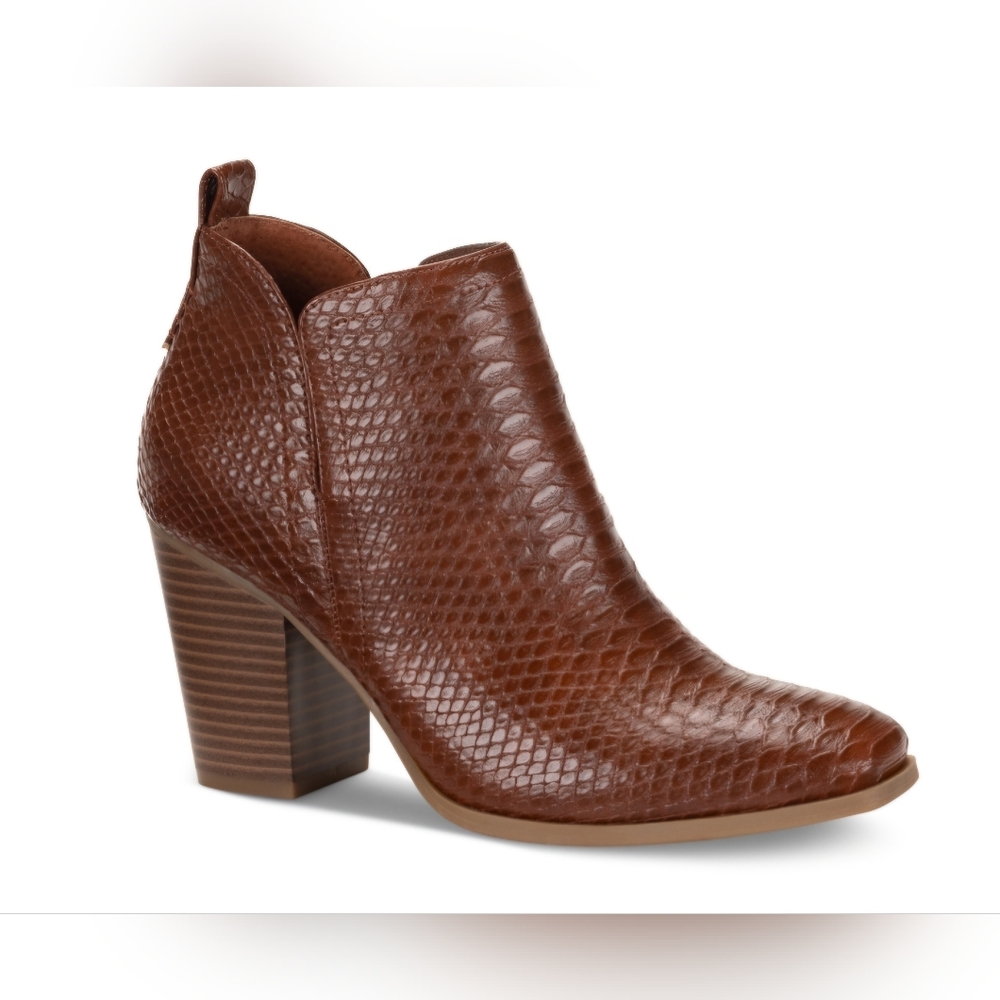 Sun + Stone Pollyy Dress Booties, Walnut, 7M, 5M